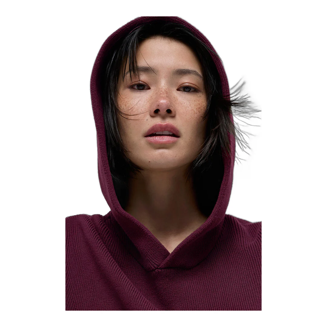 alo Scholar Hooded Sweater - Burgundy - Image 4