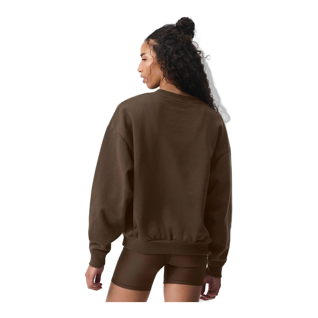 alo Accolade Crew Neck Pullover - Espresso - Image 2