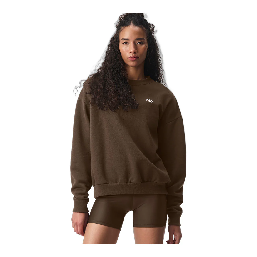 alo Accolade Crew Neck Pullover - Espresso - Image 3