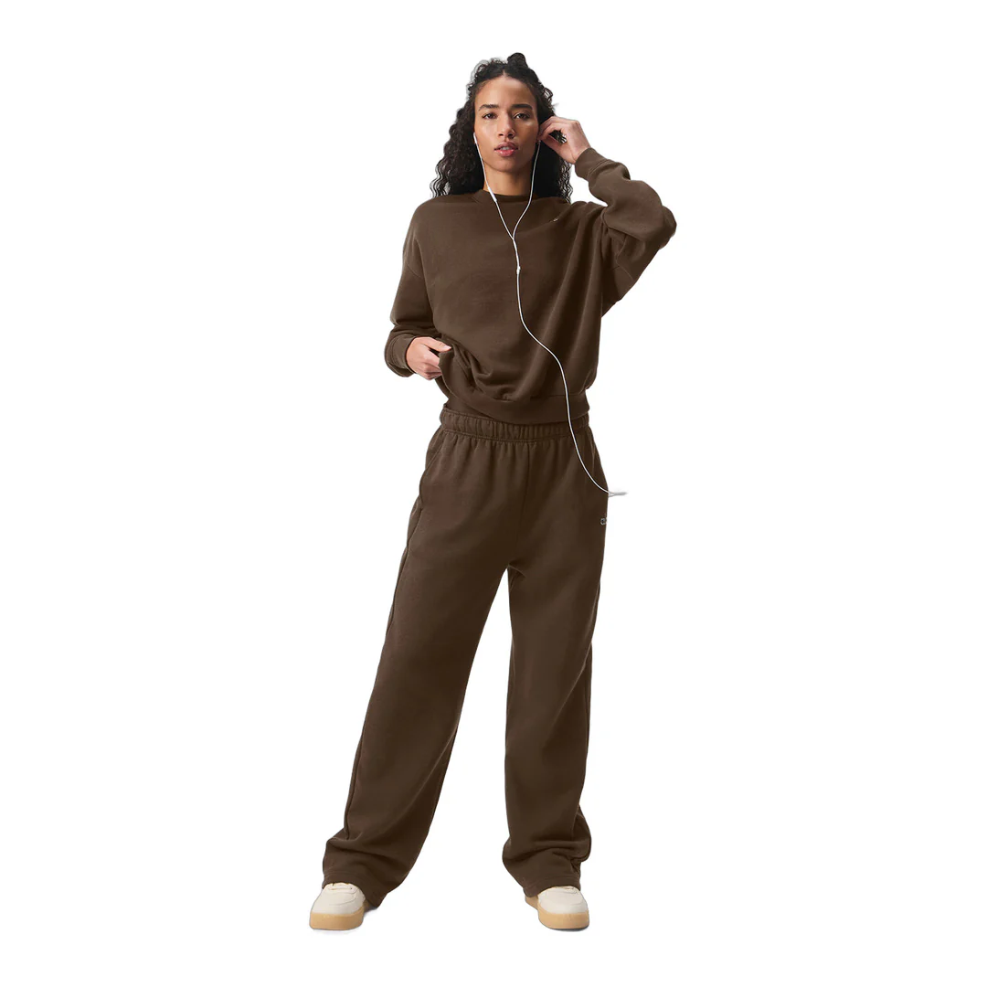 alo Accolade Crew Neck Pullover - Espresso - Image 5