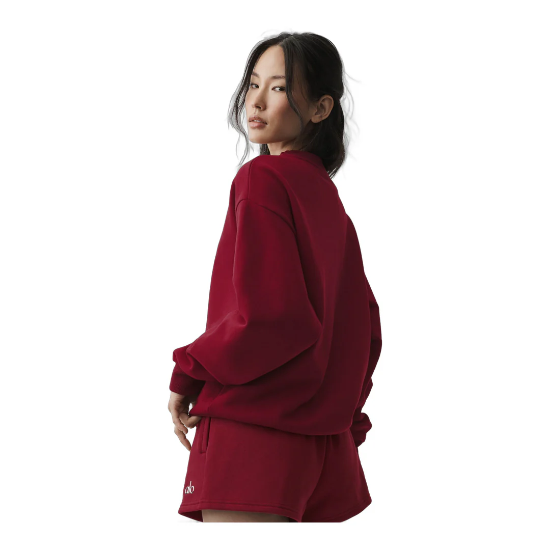 alo Accolade Crew Neck Pullover - Summer Romance Red - Image 2