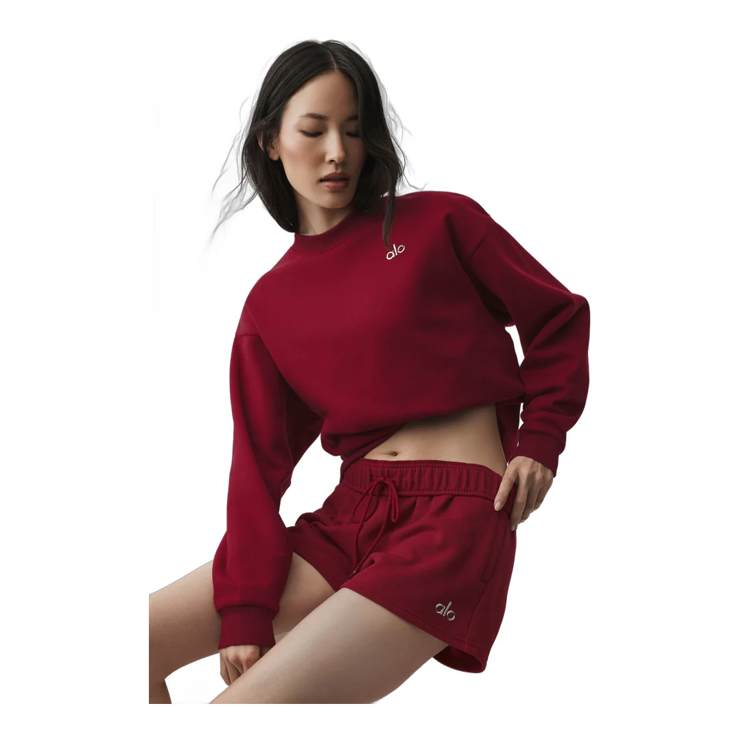 alo Accolade Crew Neck Pullover - Summer Romance Red - Image 3