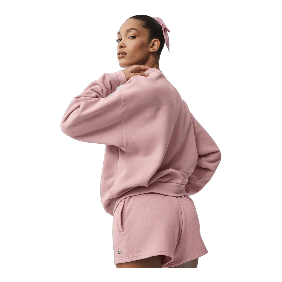 alo Accolade Crew Neck Pullover - Vintage Pink - Image 2