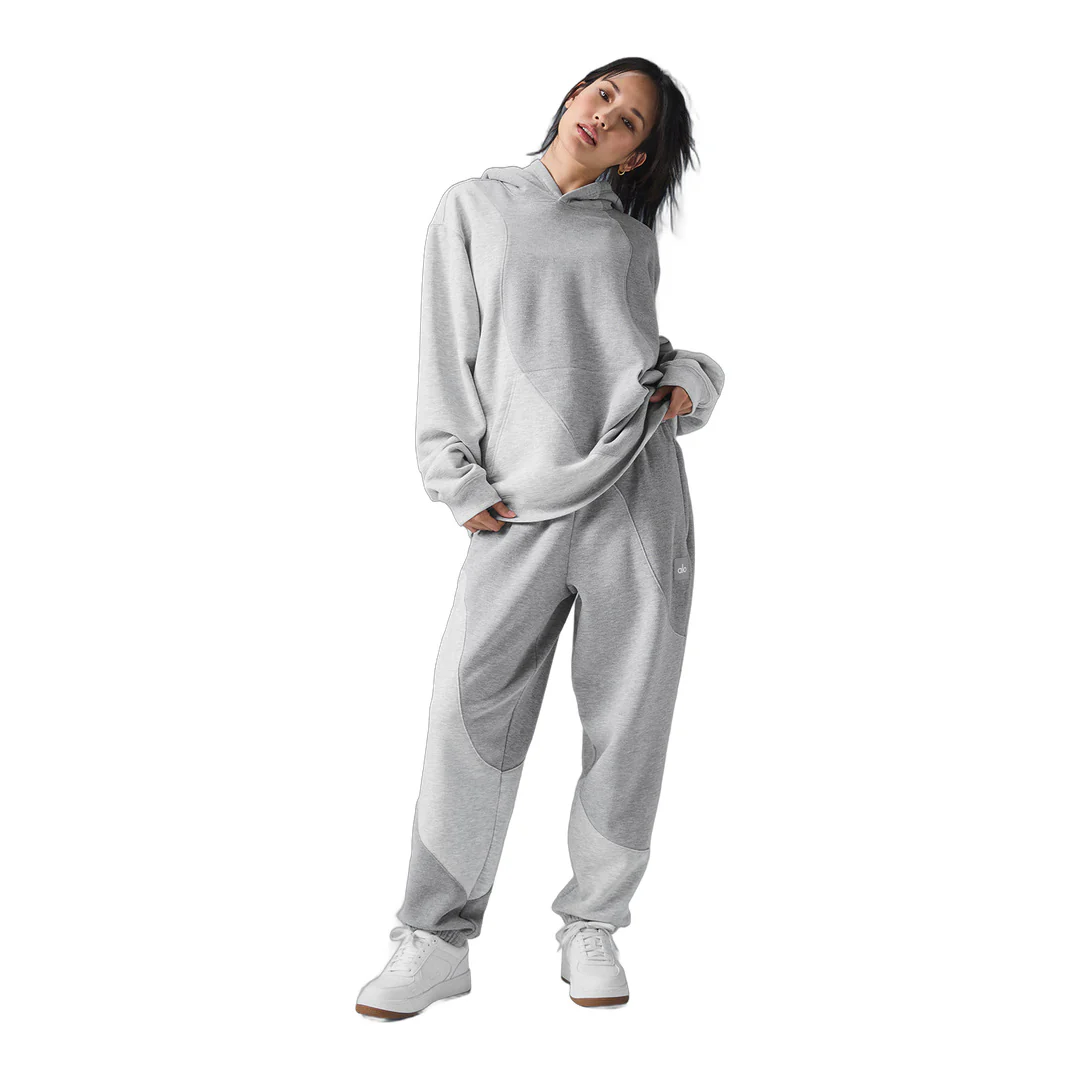 alo Make Waves Hoodie - Athletic Heather Grey Tonal - Image 4