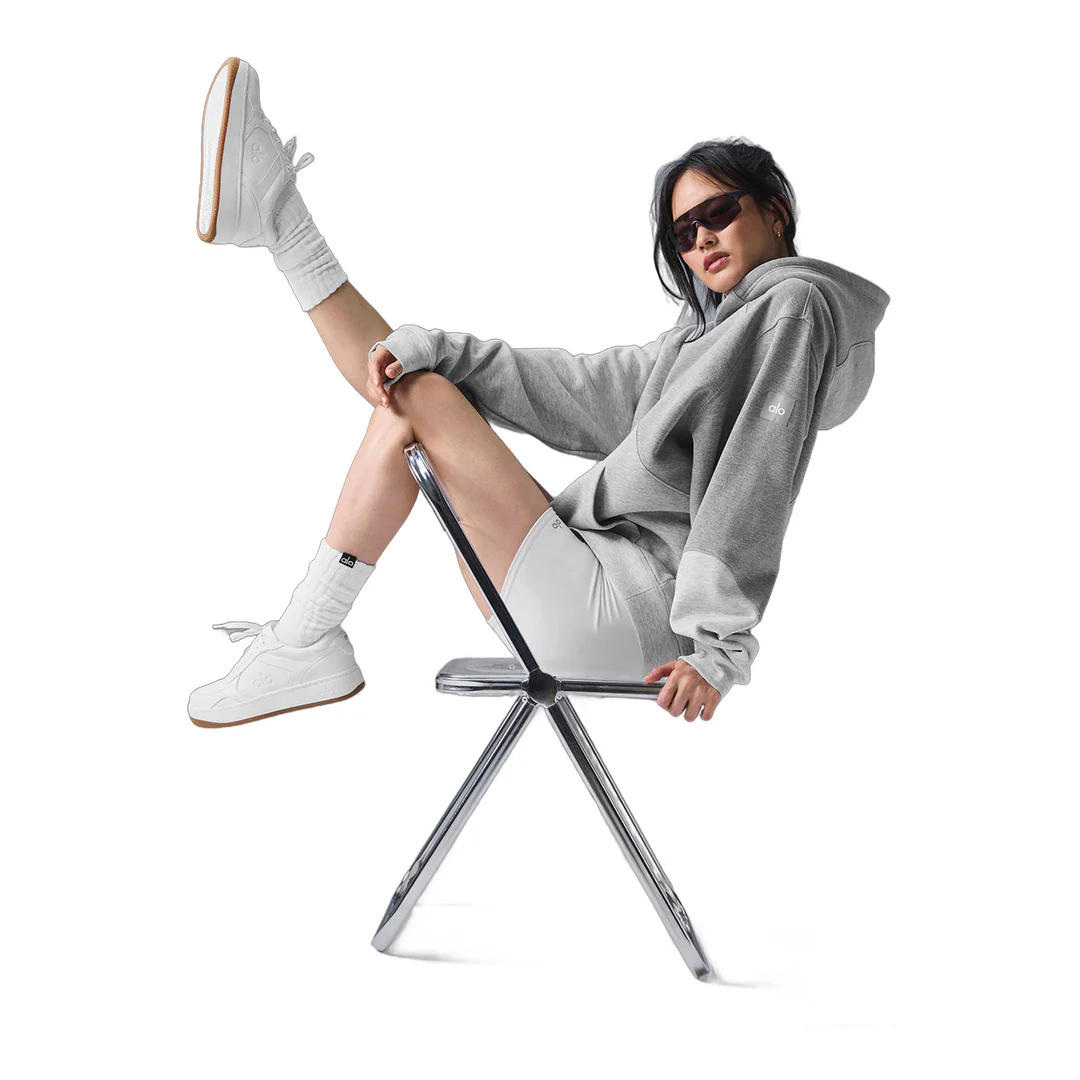 alo Make Waves Hoodie - Athletic Heather Grey Tonal - Image 5