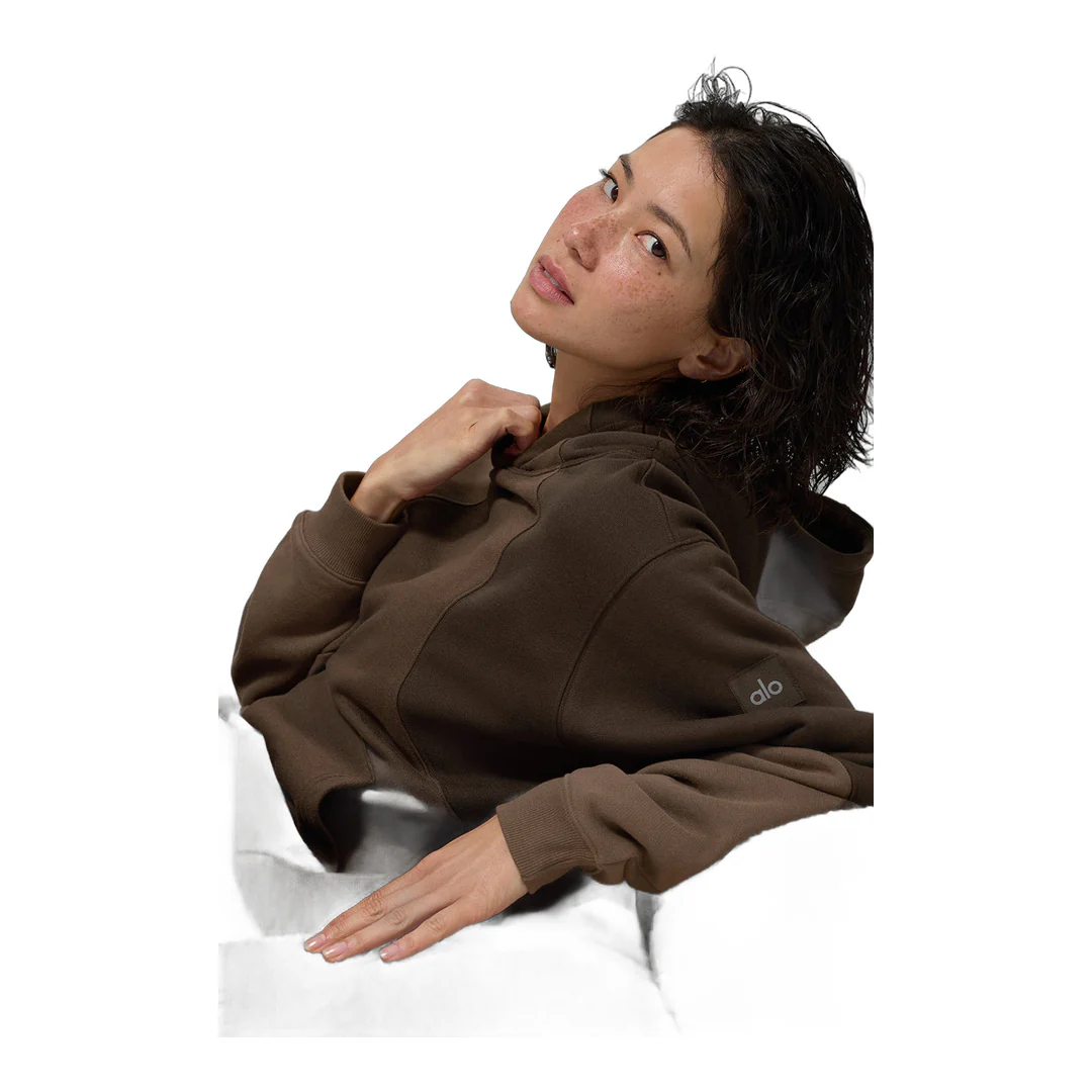 alo Make Waves Hoodie - Espresso Tonal - Image 3
