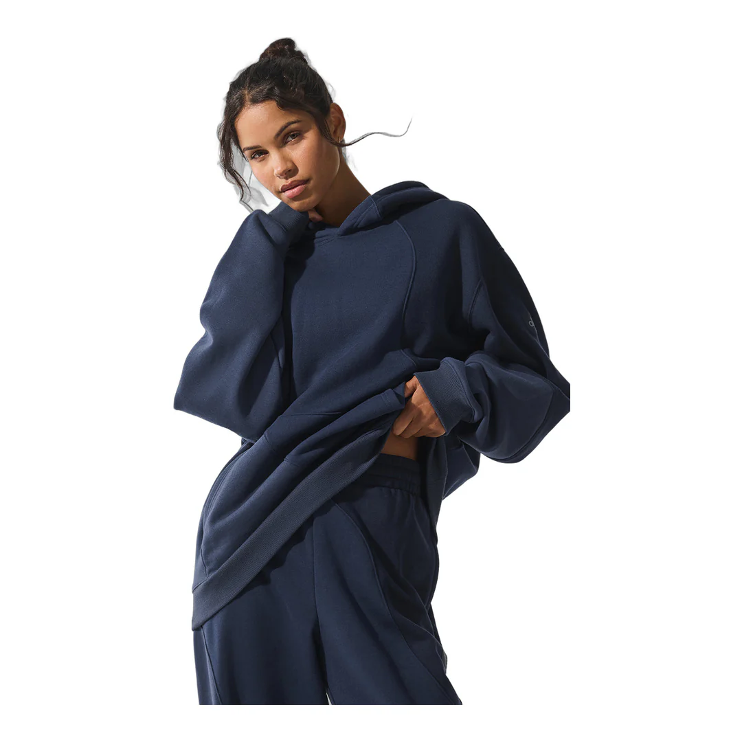 alo Make Waves Hoodie - Navy Tonal