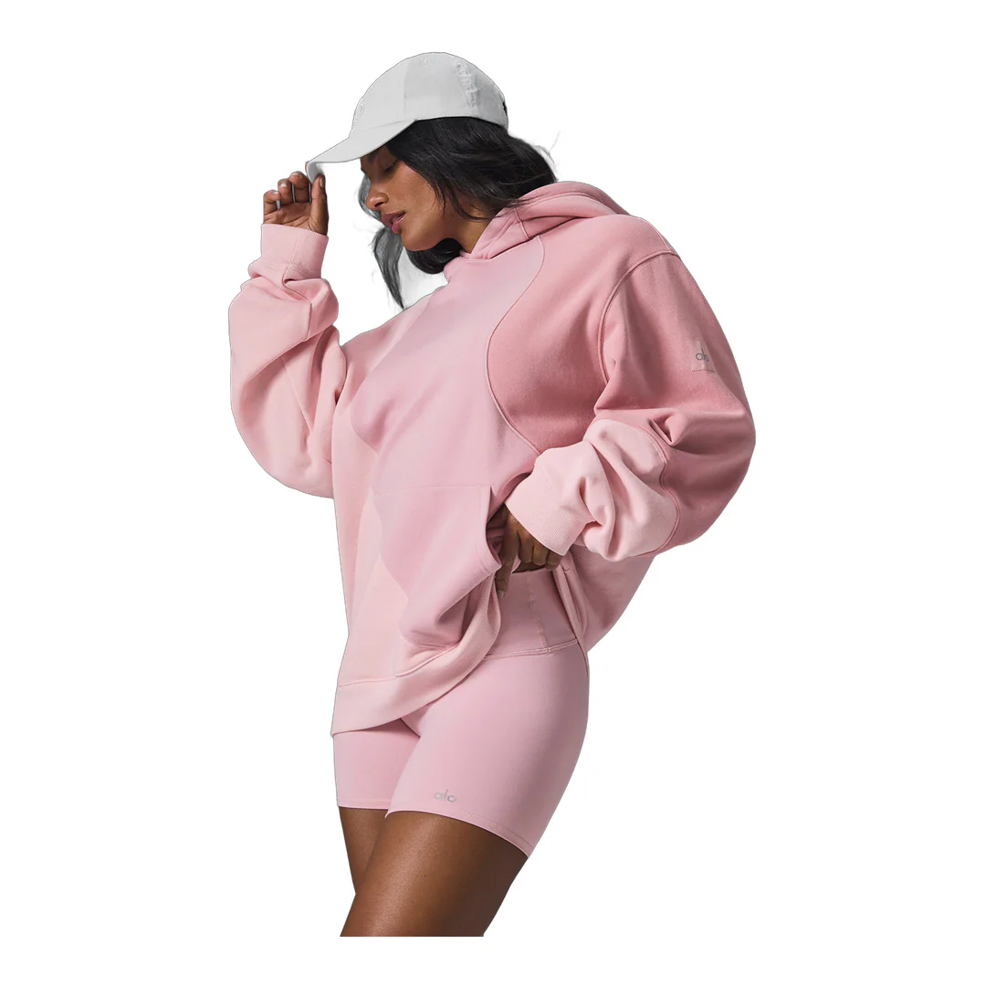 alo Make Waves Hoodie - Sunset Pink Tonal - Image 3