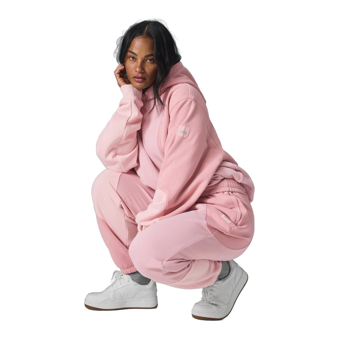 alo Make Waves Hoodie - Sunset Pink Tonal - Image 4