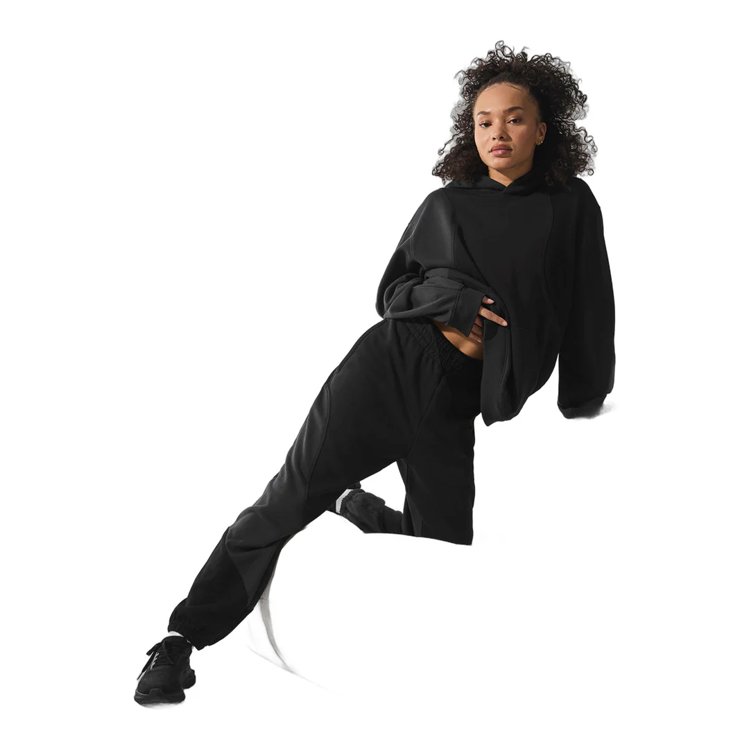 alo Make Waves Hoodie - Vintage Black Tonal - Image 3