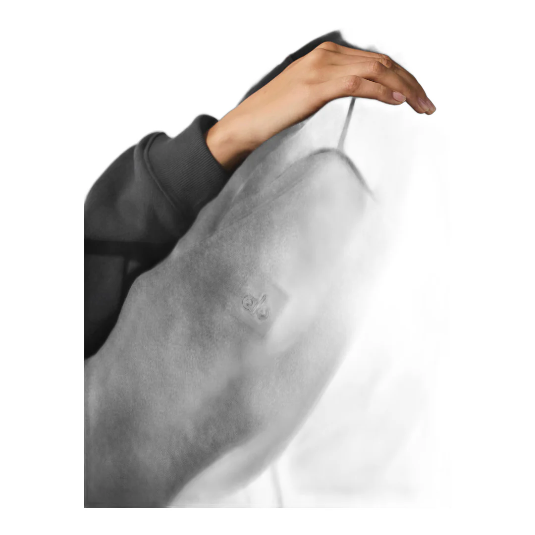 alo Make Waves Hoodie - Vintage Black Tonal - Image 4