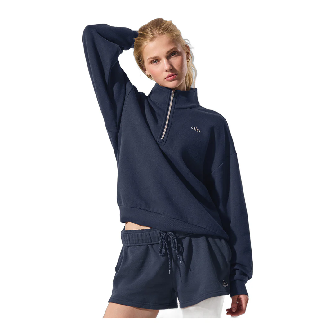 alo Accolade 1/4 Zip Pullover - Navy - Image 5