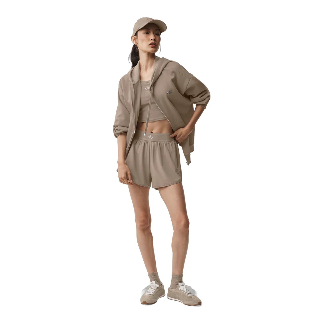 alo Accolade Full Zip Hoodie - Gravel - Image 5