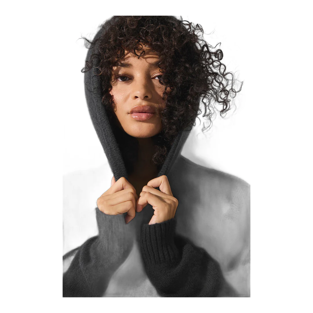 alo Wool Cashmere New Class Hoodie - Black - Image 4