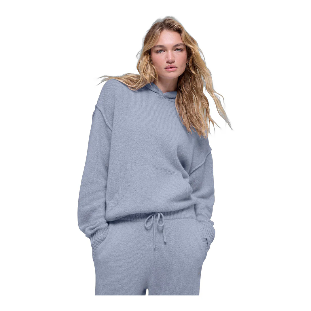 alo Wool Cashmere New Class Hoodie - Winter Frost