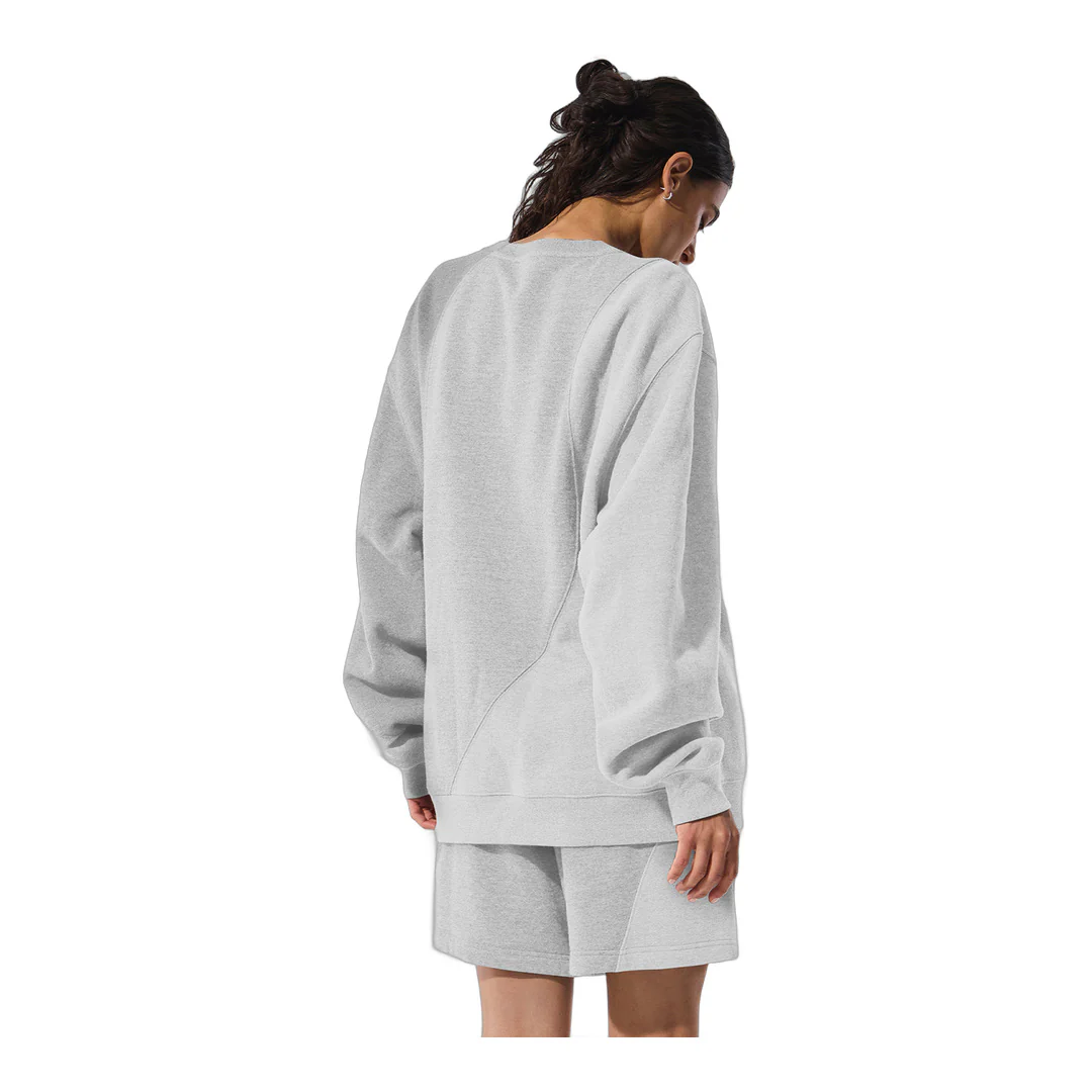 alo Make Waves Crew Neck Pullover - Athletic Heather Grey Tonal - Image 2