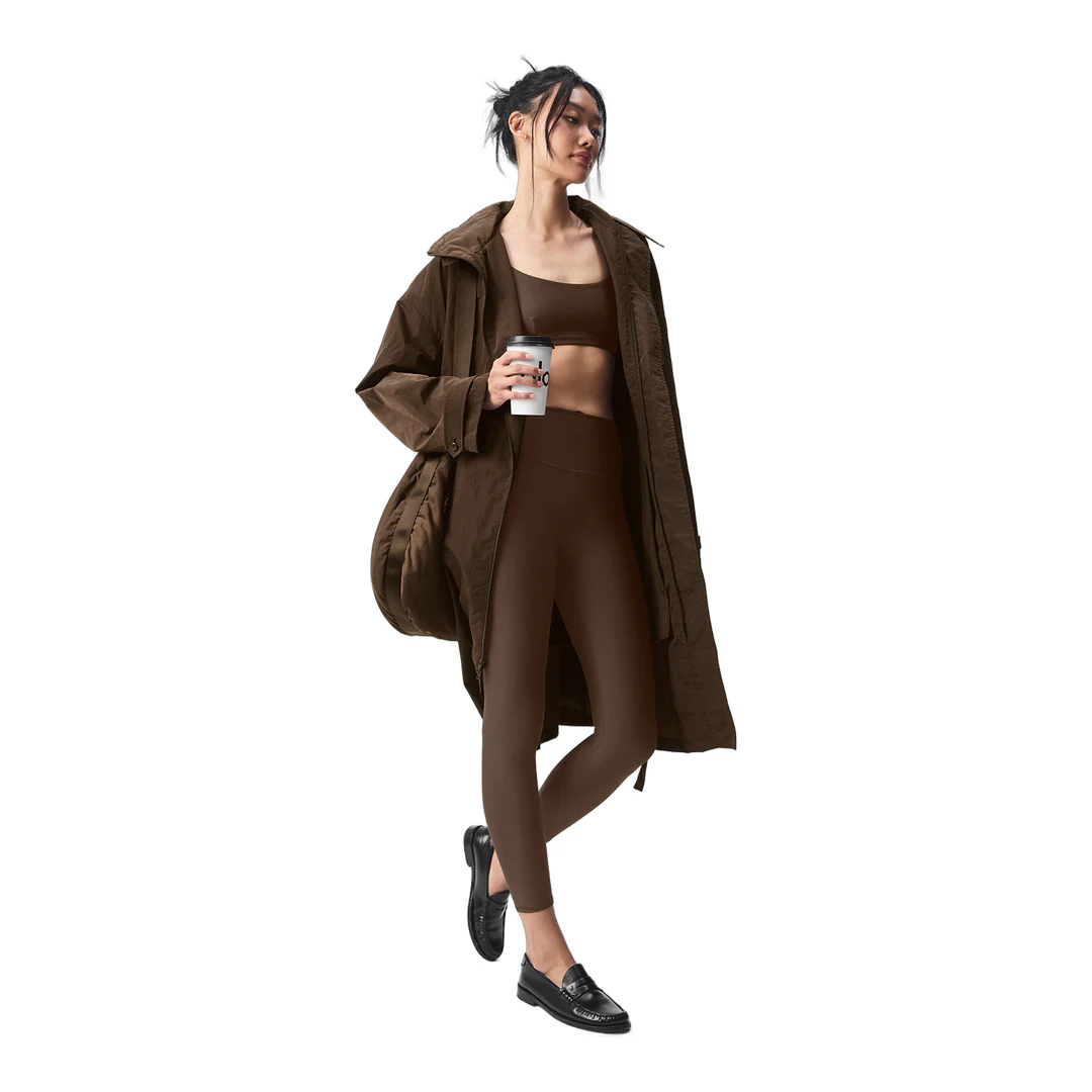 alo Crinkle On The Move Trench - Espresso - Image 5