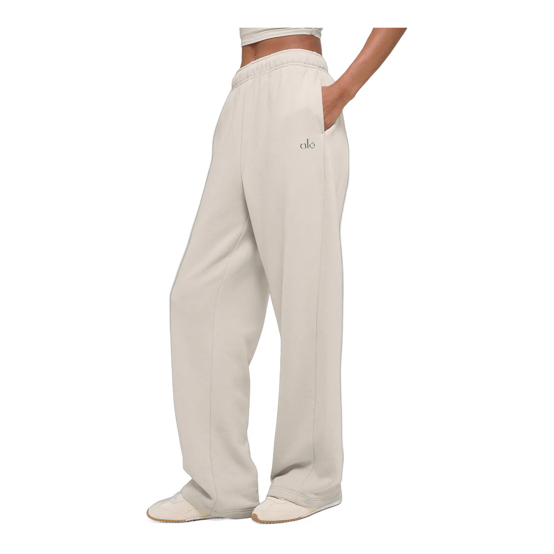alo Accolade Straight Leg Sweatpant - Bone - Image 3