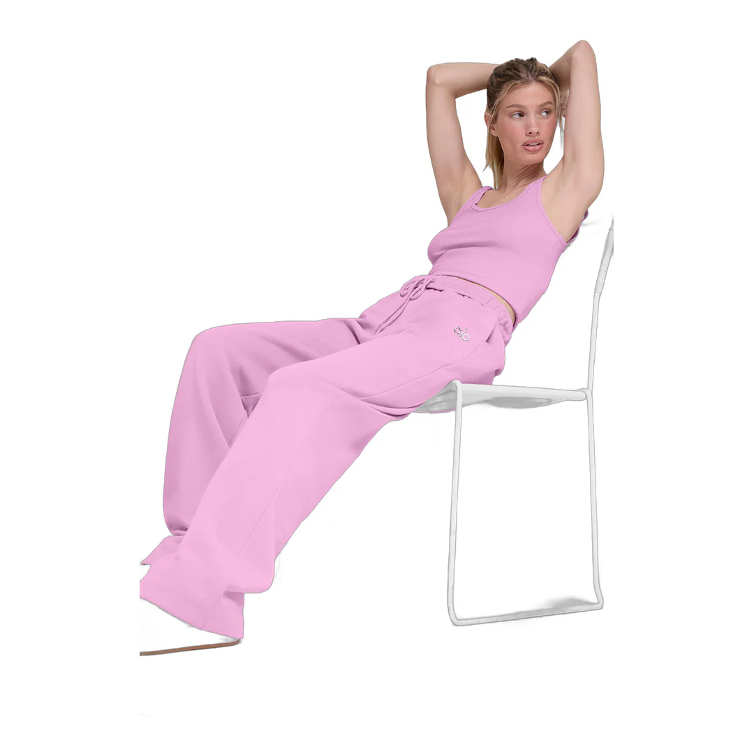 alo Accolade Straight Leg Sweatpant - Candy Heart Pink - Image 4
