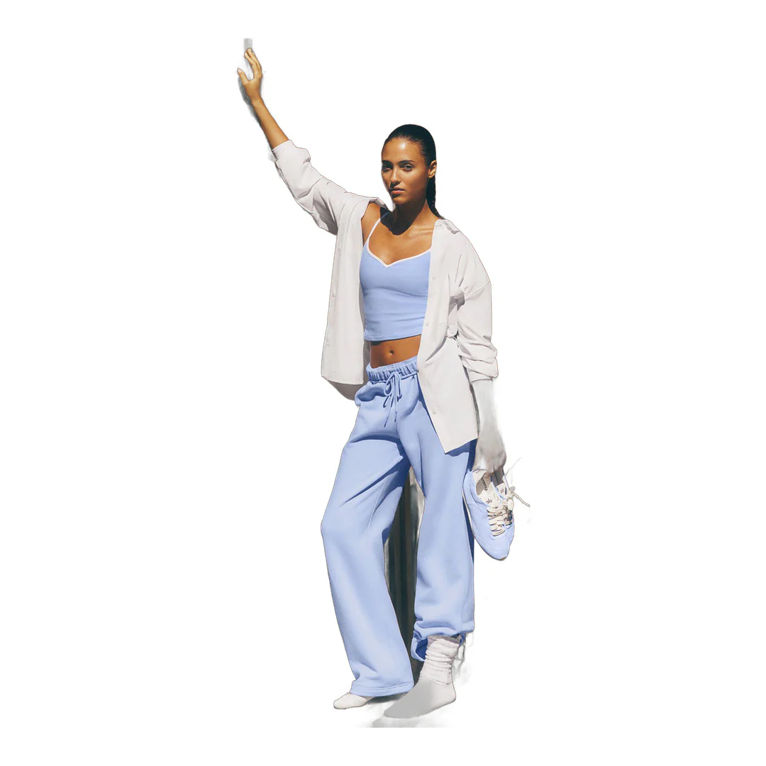 alo Accolade Straight Leg Sweatpant - Light Provence Blue