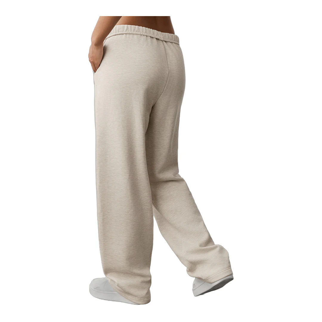 alo Accolade Straight Leg Sweatpant - Oatmeal Heather - Image 2