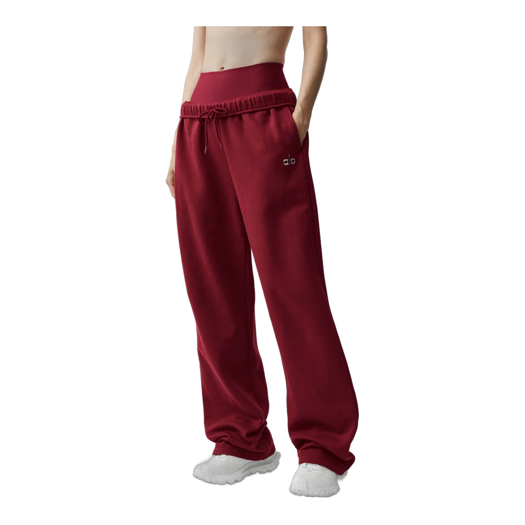alo Accolade Straight Leg Sweatpant - Summer Romance Red