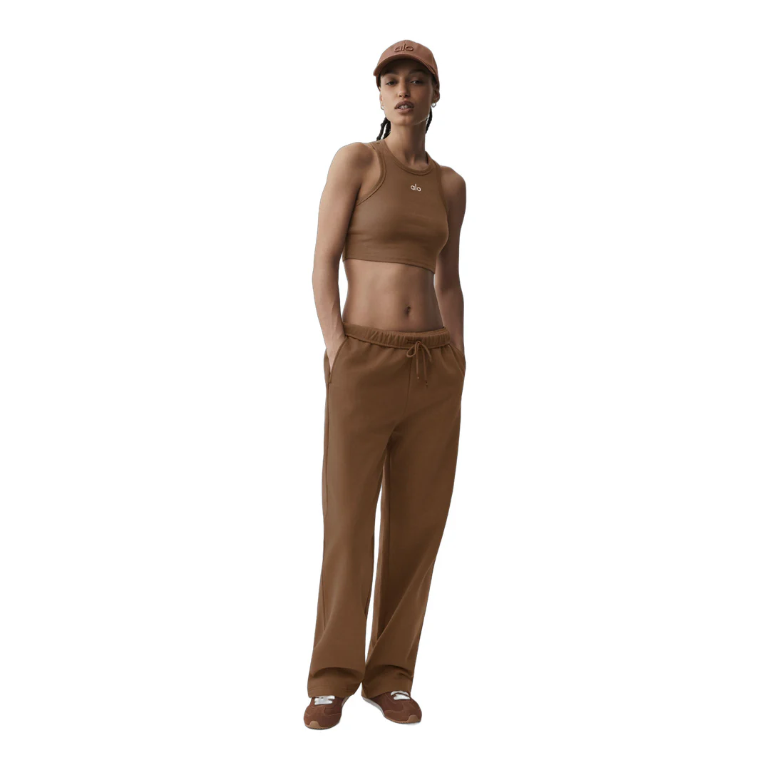 alo Accolade Straight Leg Sweatpant - Sun Kissed Brown - Image 5