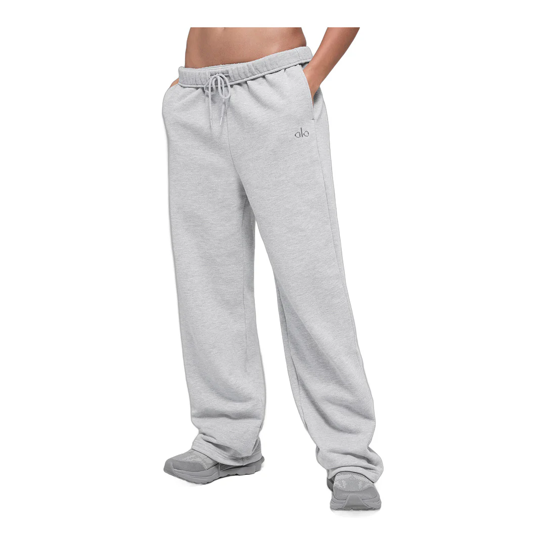 alo Accolade Straight Leg Sweatpant - Athletic Heather Grey - Image 3