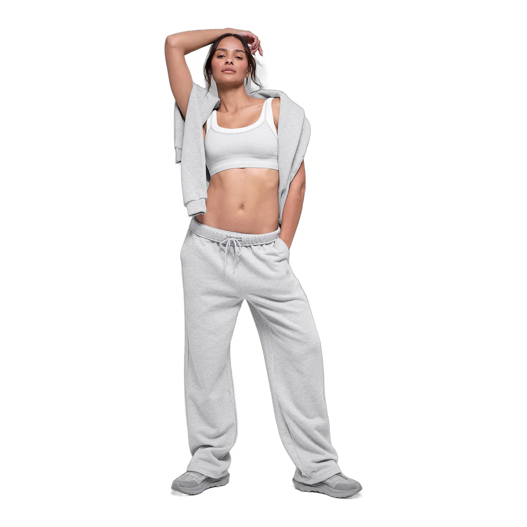 alo Accolade Straight Leg Sweatpant - Athletic Heather Grey - Image 5
