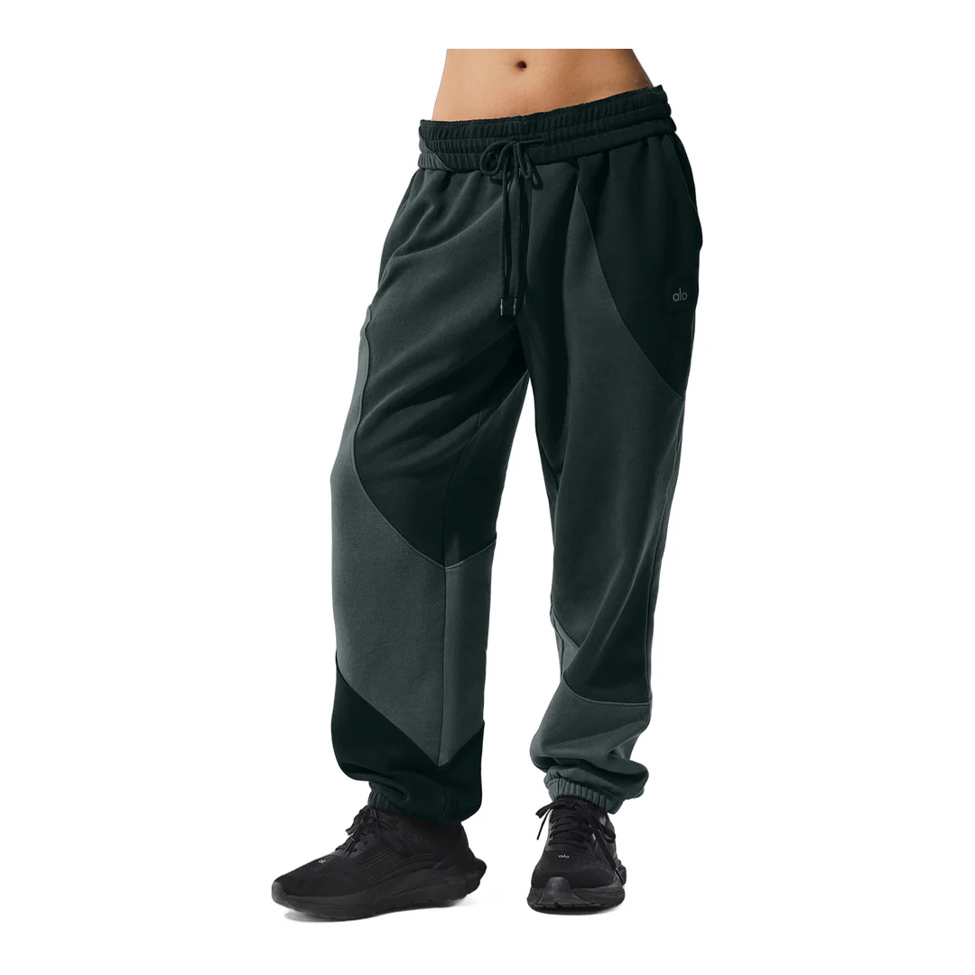alo Make Waves Sweatpant - Charcoal Green Tonal