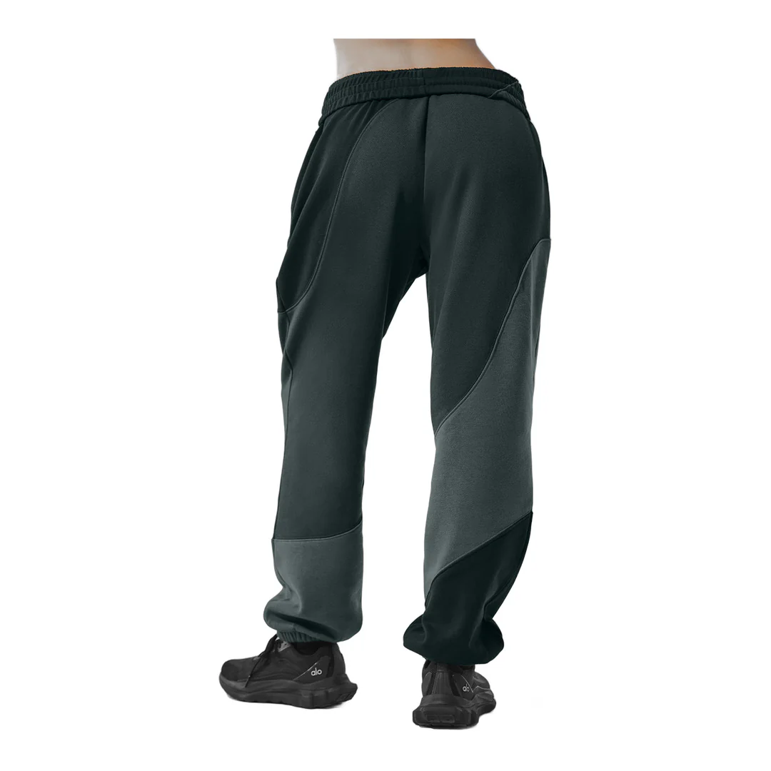 alo Make Waves Sweatpant - Charcoal Green Tonal - Image 2