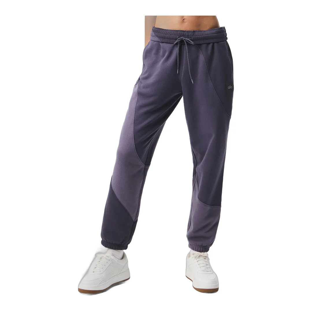alo Make Waves Sweatpant - Italian Plum Tonal