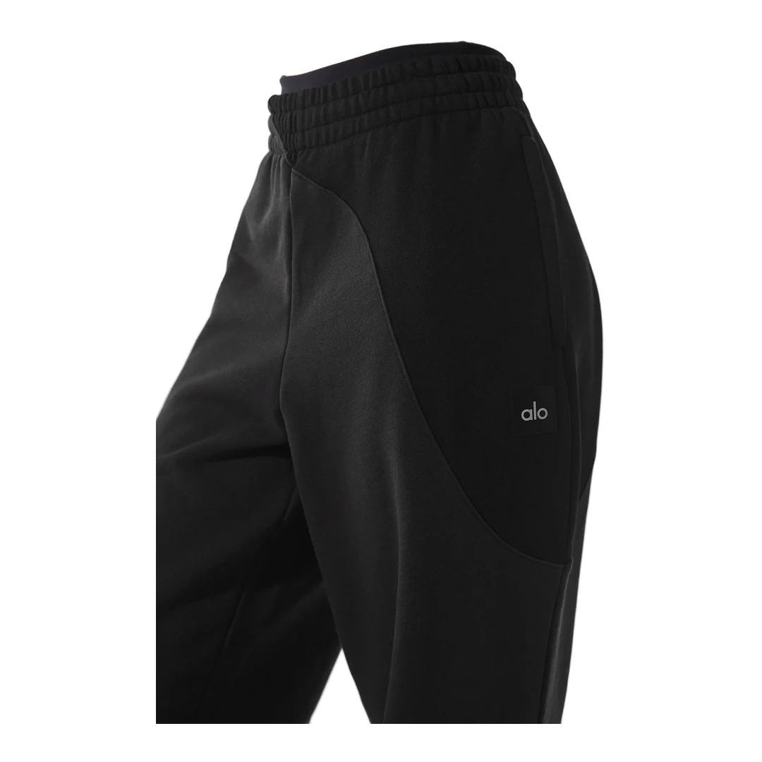 alo Make Waves Sweatpant - Vintage Black Tonal - Image 2