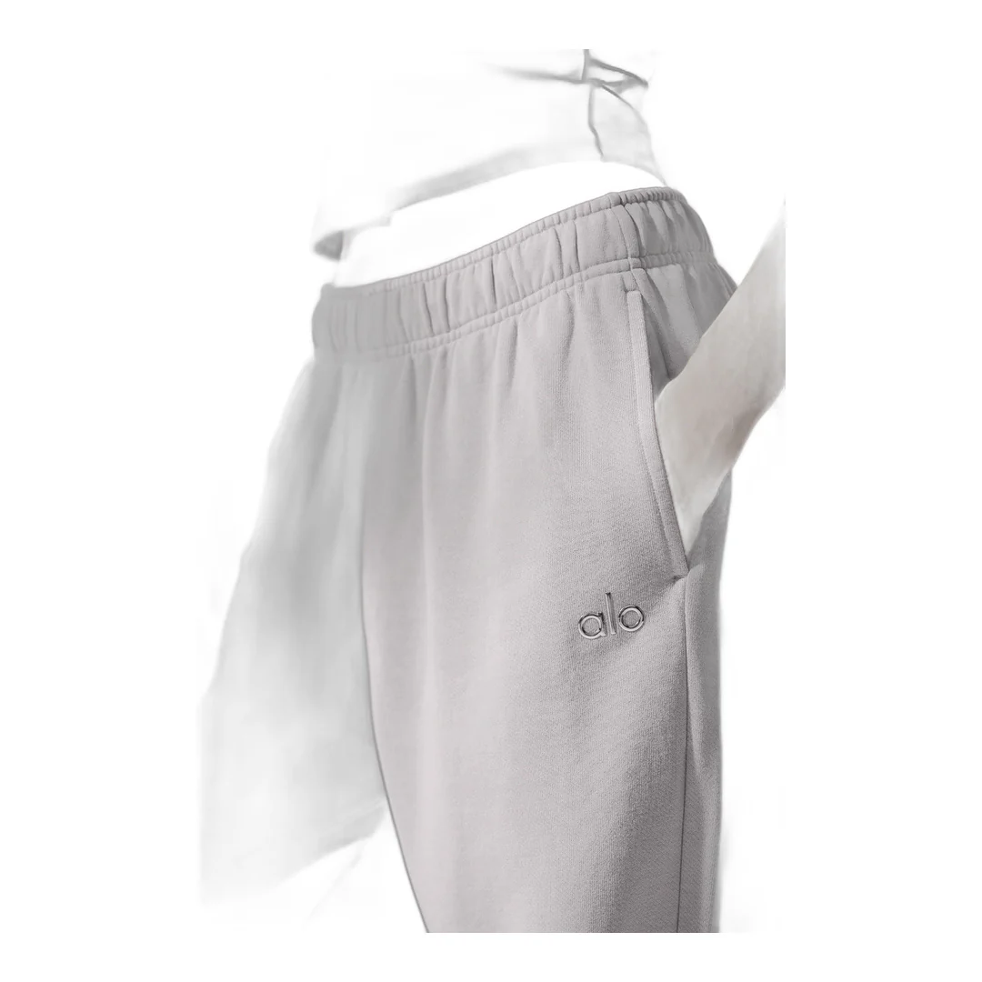 alo Washed Accolade Straight Leg Sweatpant - Grey Sky Wash - Image 4
