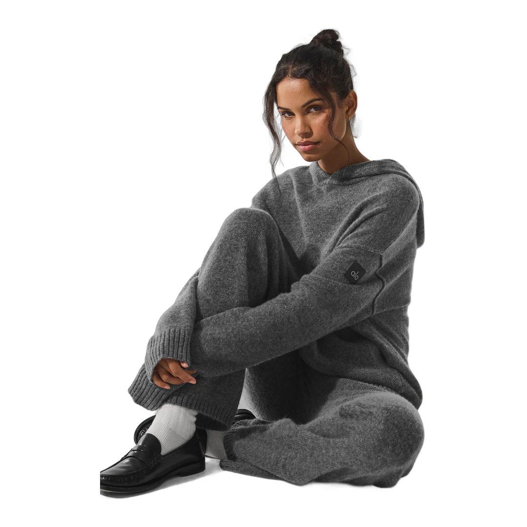 alo Wool Cashmere New Class Sweatpant - Platinum Grey - Image 5