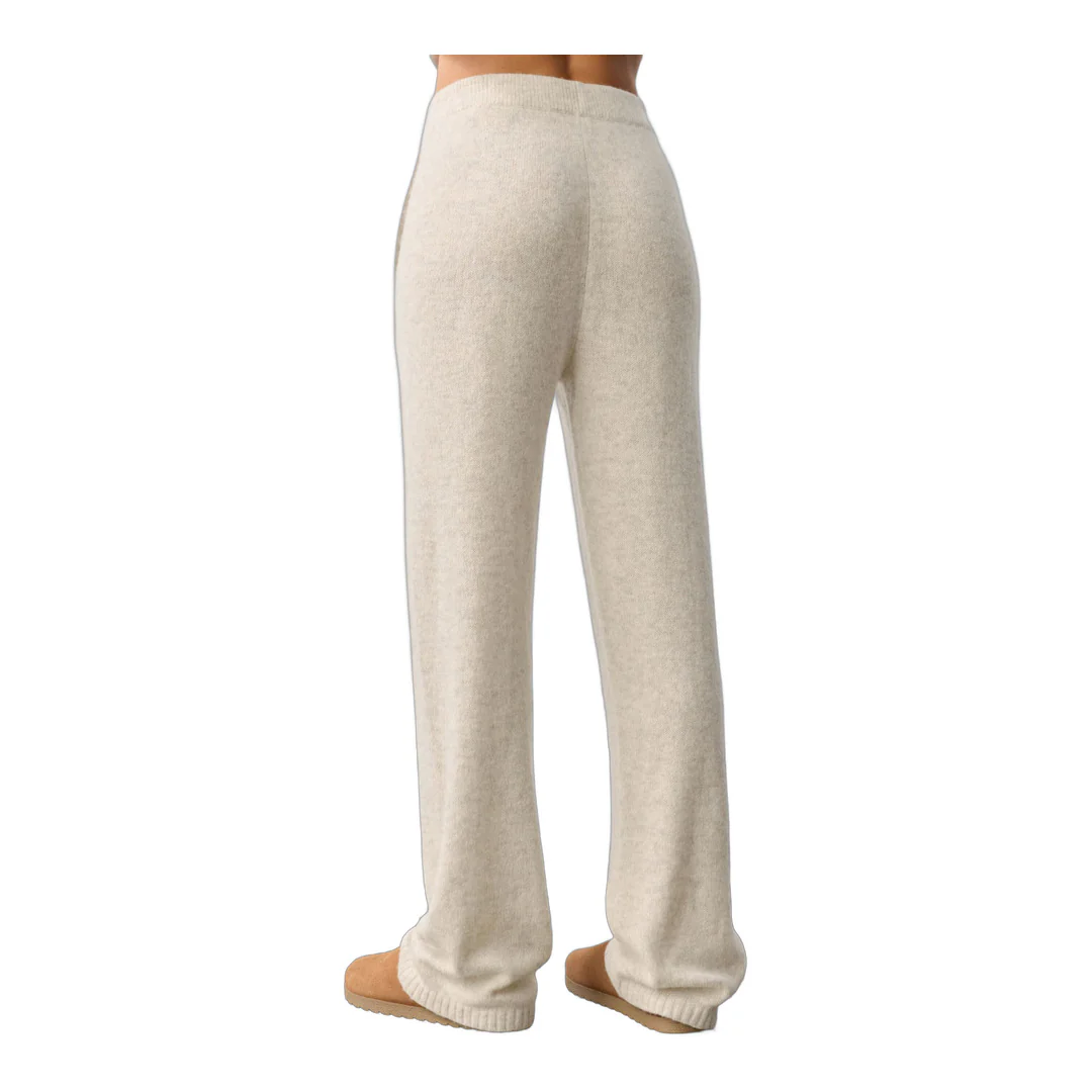 alo Wool Cashmere New Class Sweatpant - Oatmeal Heather - Image 4