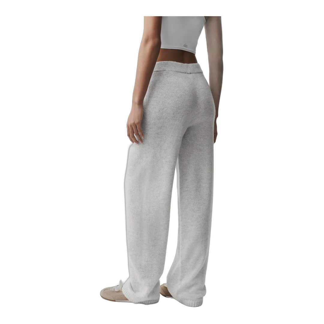 alo Wool Cashmere New Class Sweatpant - White Heather - Image 2