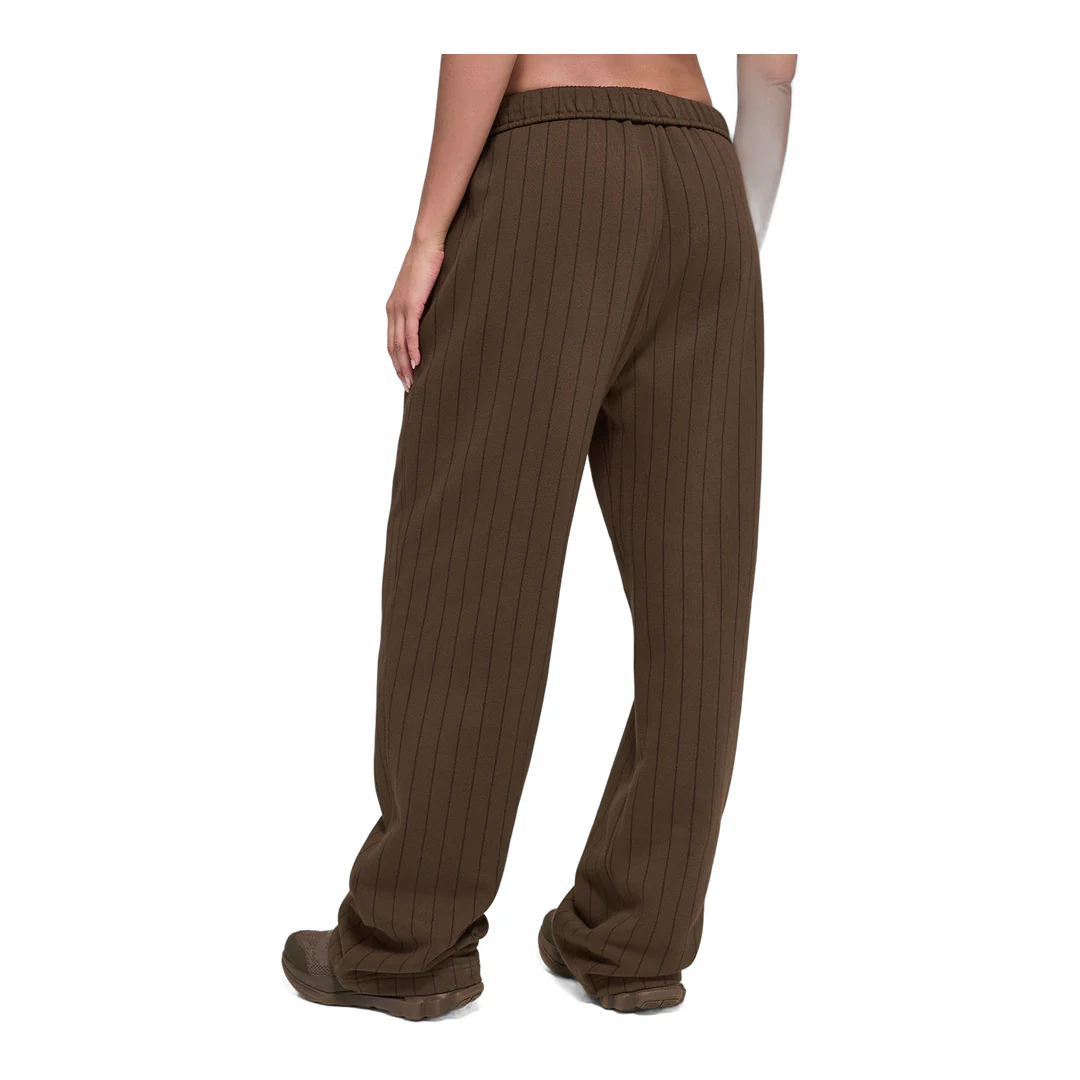 alo Pinstripe Straight Leg Sweatpant - Espresso Pinstripe - Image 3