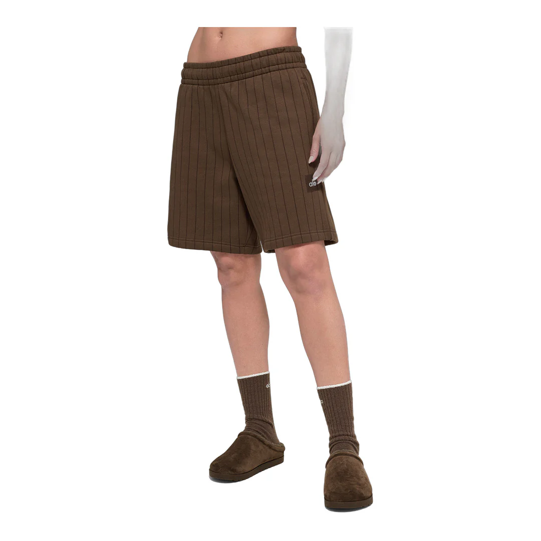 alo 7" Pinstripe Short - Espresso Pinstripe