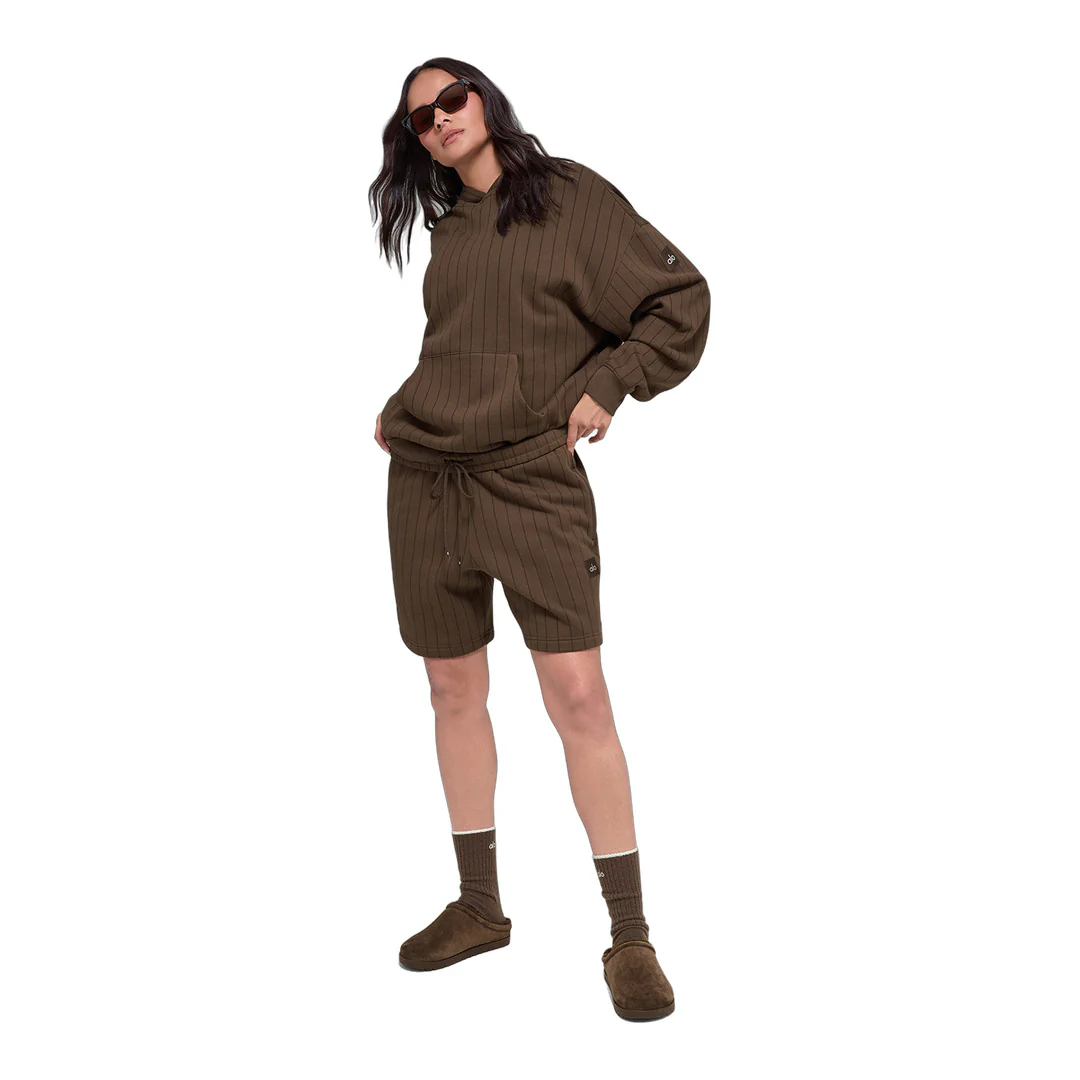 alo 7" Pinstripe Short - Espresso Pinstripe - Image 4