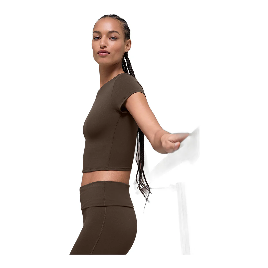 alo ALO Softsculpt Precision Short Sleeve Top - Espresso - Image 4