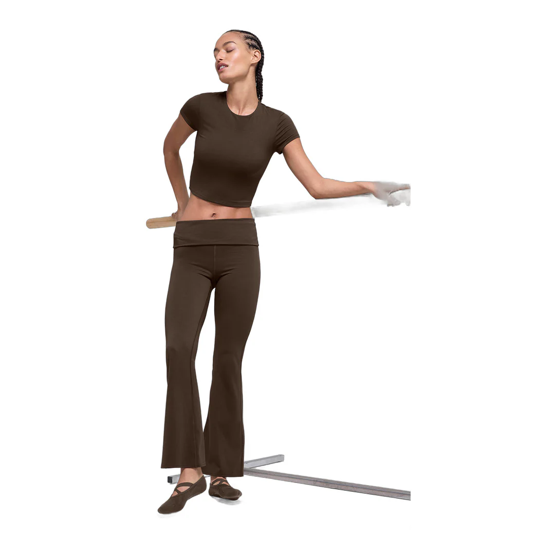 alo ALO Softsculpt Precision Short Sleeve Top - Espresso - Image 6