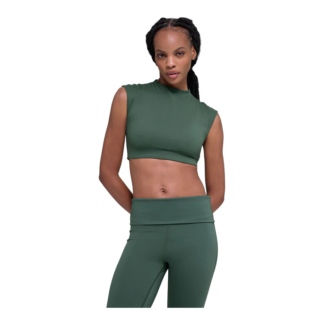 alo ALO Softsculpt Capped Out Short Sleeve - Clover Green - Image 2