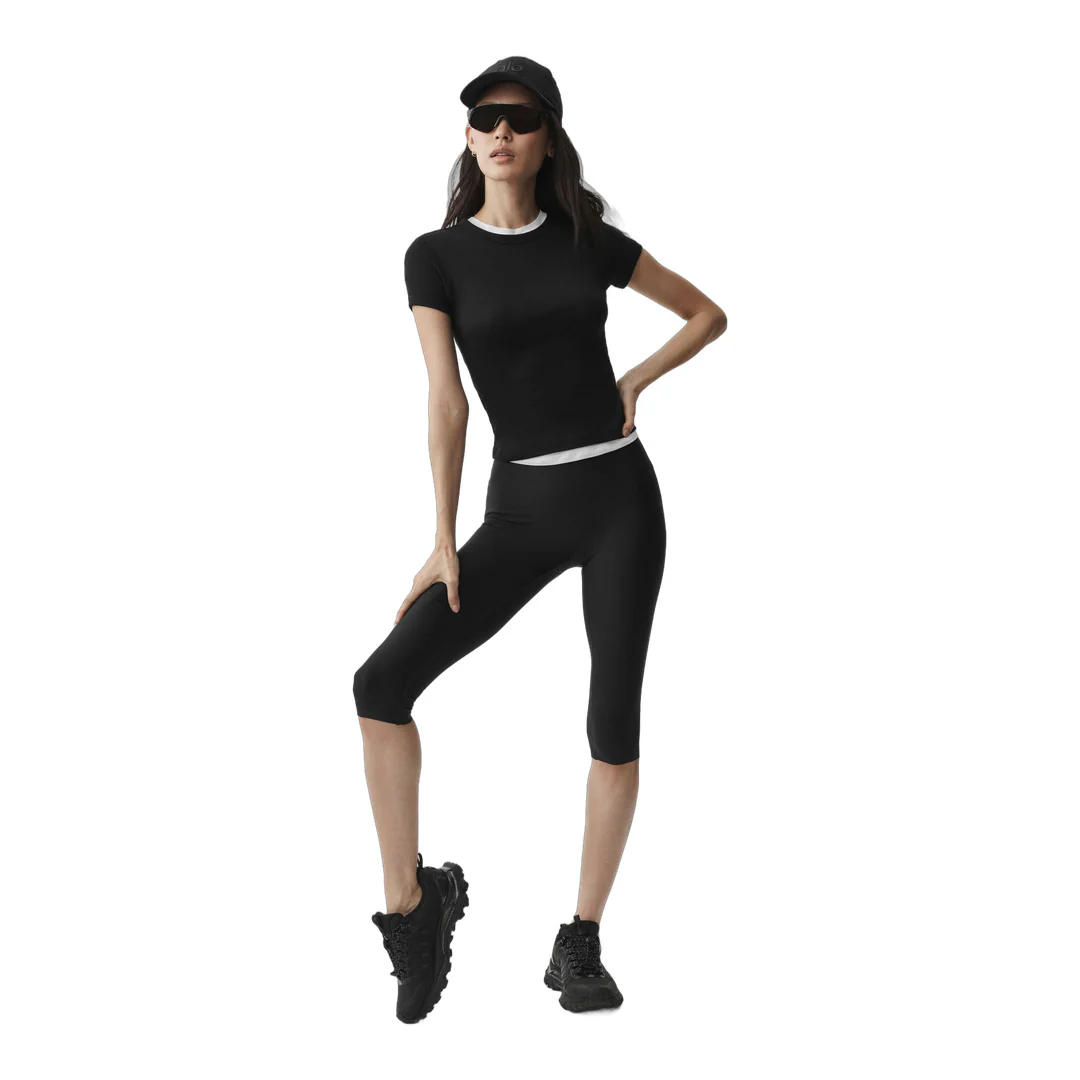 alo Timeless Tee - Black - Image 4