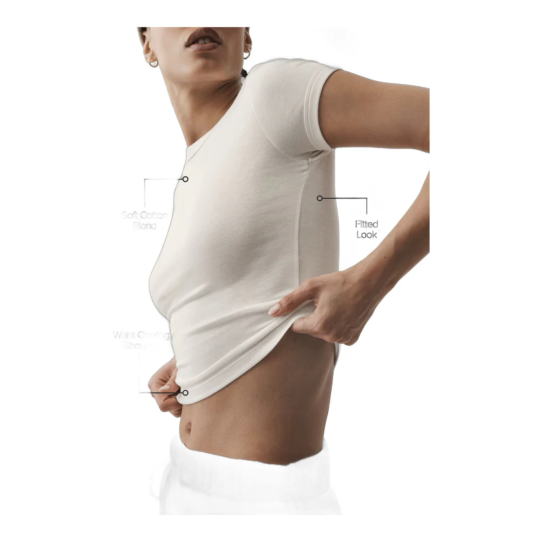 alo Timeless Tee - Ivory - Image 2