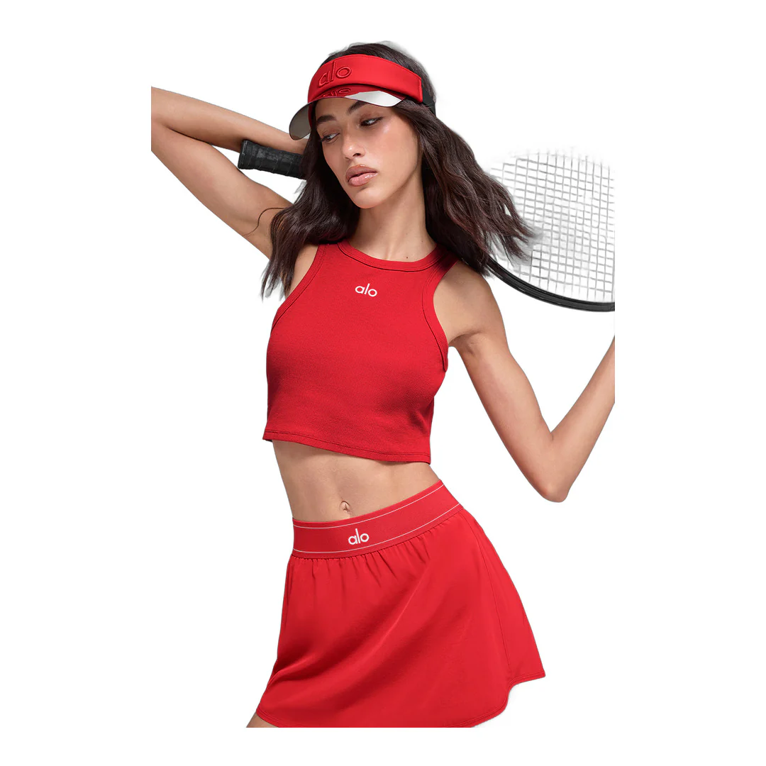 alo Aspire Tank - Bright Red/White - Image 3