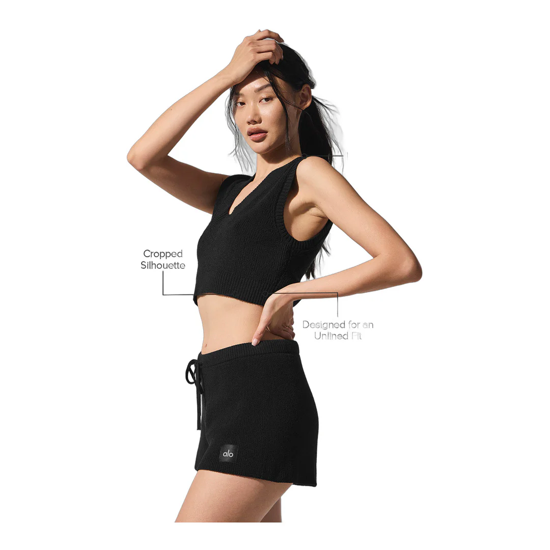 alo Supernatural Sweater Tank - Black - Image 2