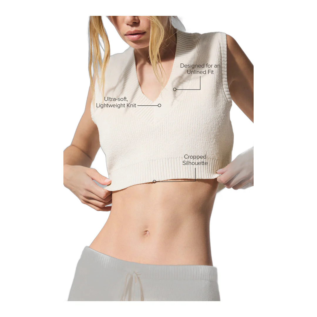 alo Supernatural Sweater Tank - Ivory - Image 2