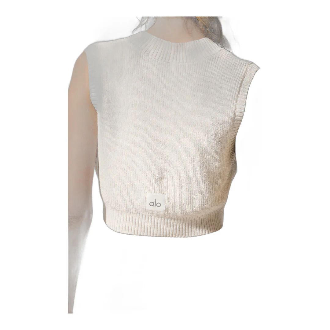 alo Supernatural Sweater Tank - Ivory - Image 4