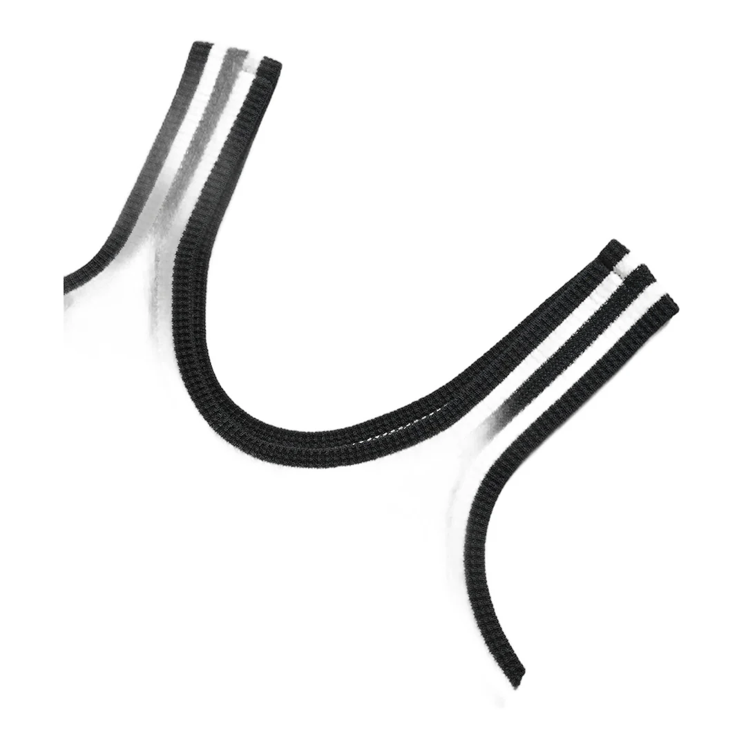 alo Tennis Club Sweater Knit Tank - Black/Ivory - Image 5